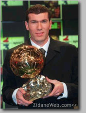 Zidane receives Golden Ball Award