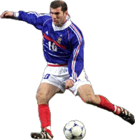 Zidane in action for France