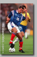 Zidane in WC98 Final against Brazil.